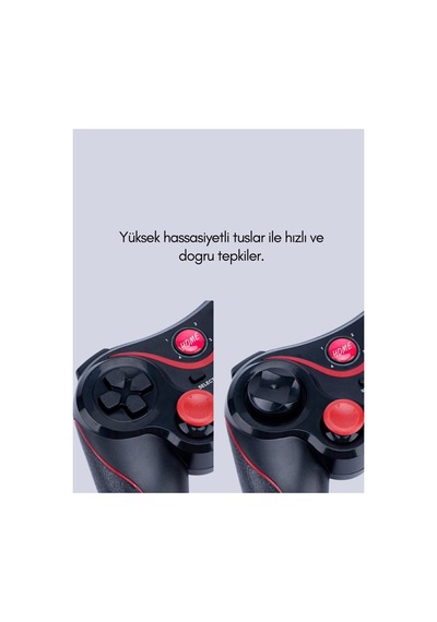 Kablosuz Bluetooth Gamepad Pc Android Tv Uyumlu Oyun Kumandası - Wısıpı1061-1981