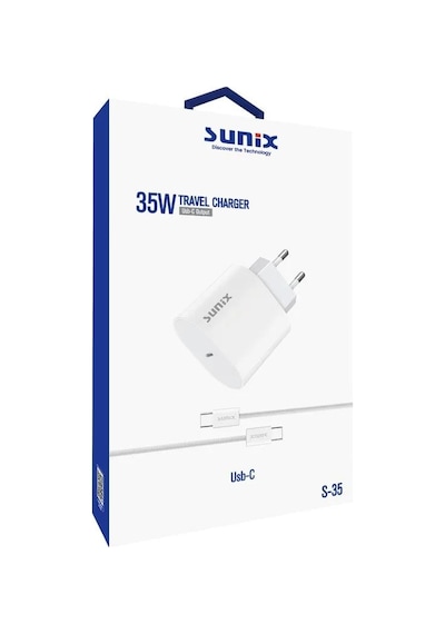 Sunix S35 Type C Set Şarj Aleti 35w Kablolu