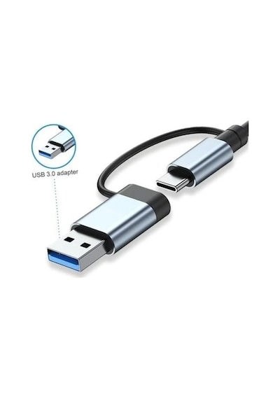 Plentiful Usb Hub 7 İn 1 Usb/type-c To Usb A, Usb C, Usb 2.0/3.0 Çevirici Adaptör Çok Portlu Tak Çalıştır Usb Çevirici