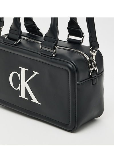 Calvin Klein Lv04f3411g3l2 Bold Ck Elongated Kadın El Çantası Siyah -Beyaz