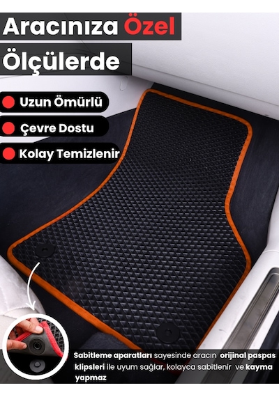 Tofaş Şahin 1981-2002 Uyumlu Eva Paspas Tam Set Oto Paspas,araca Özel,kolay Montaj 547