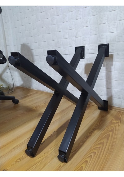 İlgitrafik X Metal Masa Ayağı 2 Adet En 60Cm Boy 72Cm 50X50 Profil İlgitrafik X Metal Masa Ayağı 2 Adet En 60Cm Boy 72Cm 50X50 Profil