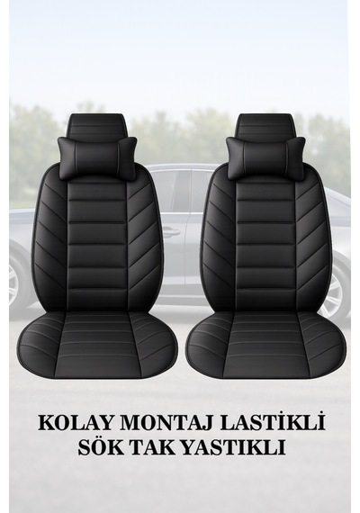 City 2012 Uyumlu Lüks Premium Siyah Renk 2 Adet Minder Ve Yastık