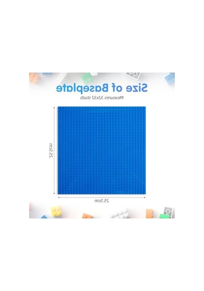 25,5 X 25,5 Cm Taban Plakası, 6 Adet, Yapı Eğitici Oyuncak Seti