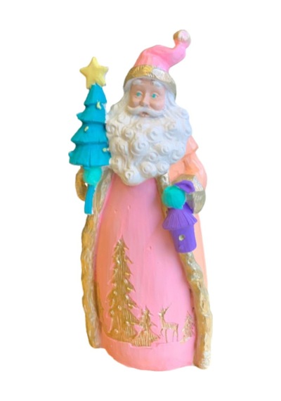 Fenerli Çam Ağaçlı Noel Baba Dekor Hs691-3