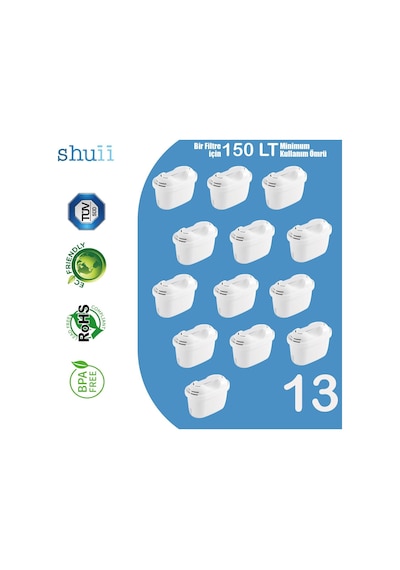 Jugg I Su Arıtma Sürahisi + 13 Adet Filtre I Pure+ Ve Maxtra+ Filtreleri İle Uyumlu