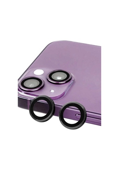 Newface Apple İphone 14 Plus Raze Metal Kamera Lens - Siyah