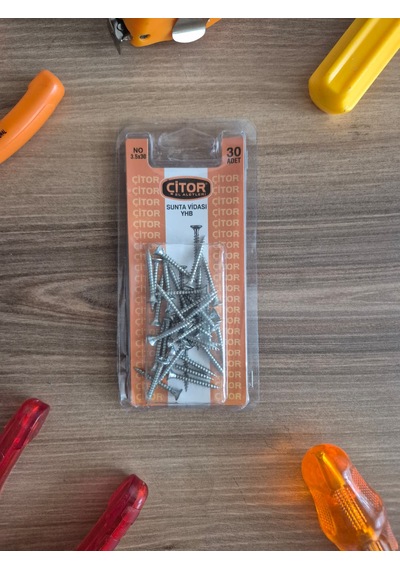 Sunta Vidası Yhb Yıldız Başlı Sunta Vida - Çoklu Paket 3.5 x 30
