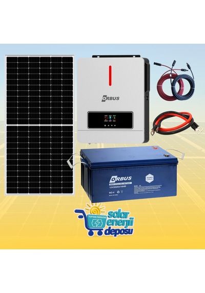 Solar Enerji Deposu 4000w Jel Akülü Güneş Enerjisi Paketi