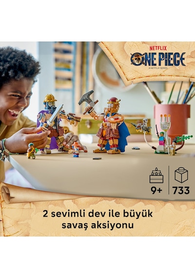 LEGO® ONE PIECE Dorry, Brogy’ye Karşı – Little Garden Devleri 75644 - 9+ için Figür İçeren Yaratıcı Oyuncak Yapım Seti (733 Parça)
