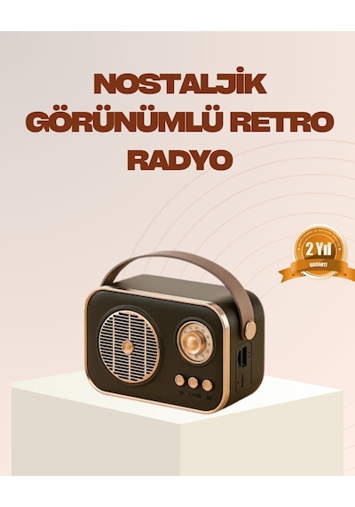 Northcity Retro Bluetooth Rado: Nostaljik Tasarım, Tf Kart Ve Usb Destekli