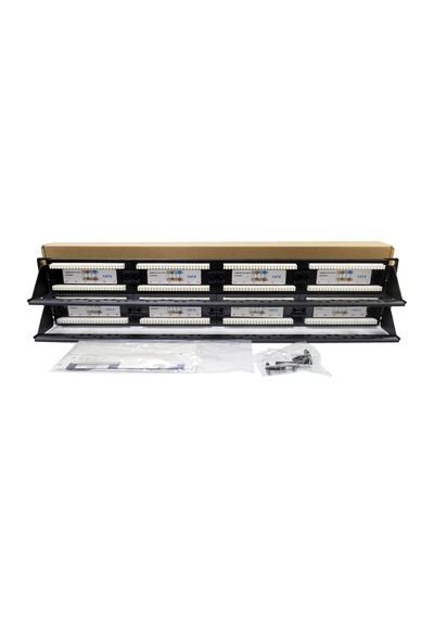 19" 48 Port Cat6 Patch Panel Dolu