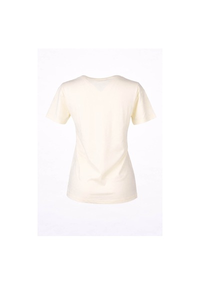 Trender 26ydt1000012 Sarı Kadın T-shirt Cıao Bella O Yaka