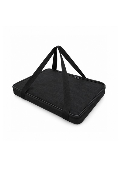 Microcase Çift Fermuarlı Isı Yalıtımlı Termal Borcam Ve Fırın Tepsisi Taşıma Çantası Siyah 47 X 40 X 5 Cm Al7042