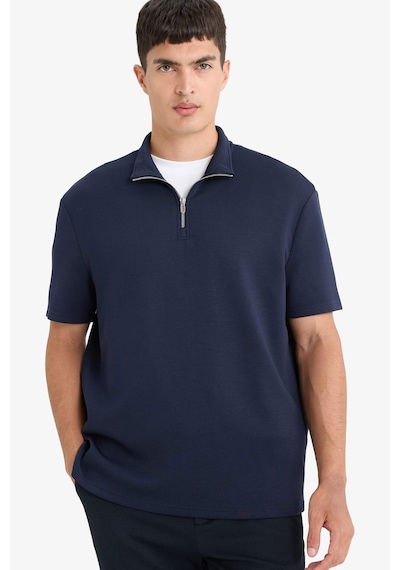 Defacto Regular Fit Dik Yaka Yarım Fermuarlı Kısa Kollu Tişört B6502ax25aunv91 Lacivert Defacto Regular Fit Dik Yaka Yarım Fermuarlı Kısa Kollu Tişört B6502ax25aunv91 Lacivert