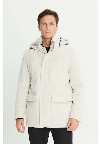 AC&Co / Altınyıldız Classics Erkek Bej Standart Fit Normal Kesim Kapüşon Çıkmalı Dik Yaka Torba Cepli Kaşe Kaban Bej AC&Co / Altınyıldız Classics Erkek Bej Standart Fit Normal Kesim Kapüşon Çıkmalı Dik Yaka Torba Cepli Kaşe Kaban Bej