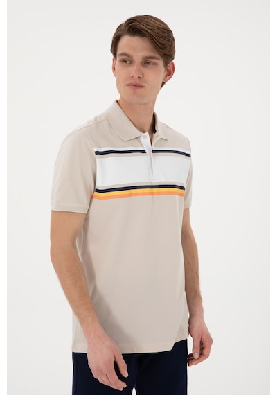 U.S. Polo Assn. Erkek Regular Fit Polo Yaka Taş Tişört 50306858-VR049