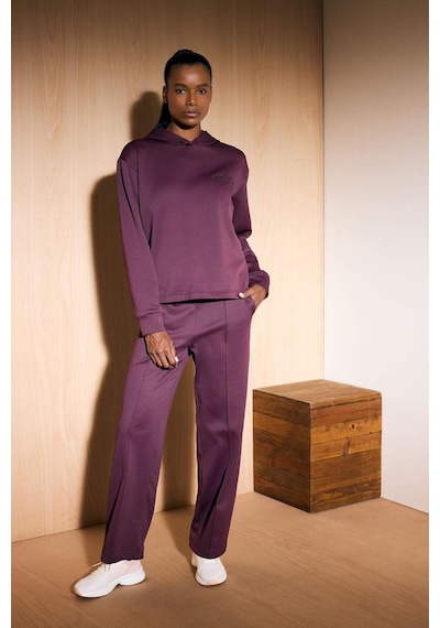 Defacto Defactofit Standart Fit Kapüşonlu Baskılı Sporcu Sweatshirt F1690ax25wnbr171 Bordo
