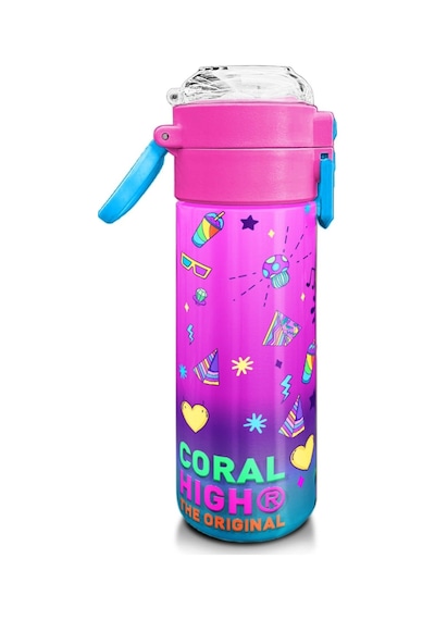 Coral High Kız Çocuk 500 Ml Okul Ve Günlük Paslanmaz Çelik Termos - Pembe Turkuaz Kulaklık Paten Desenli - Sızdırmaz Çok Renkli Coral High Kız Çocuk 500 Ml Okul Ve Günlük Paslanmaz Çelik Termos - Pembe Turkuaz Kulaklık Paten Desenli - Sızdırmaz Çok Renkli