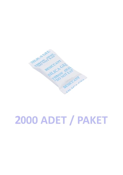 Silika Jel Rutubet Önleyici 2 G - Silikajel 2000 Adet-Paket