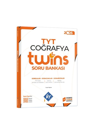 Tyt Coğrafya Twins Soru Bankası Kr Akademi