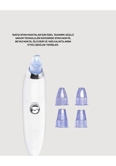 Lexroo Vakumlu Siyah Nokta Temizleyici 4 Başlıklı Gözenek Temizle