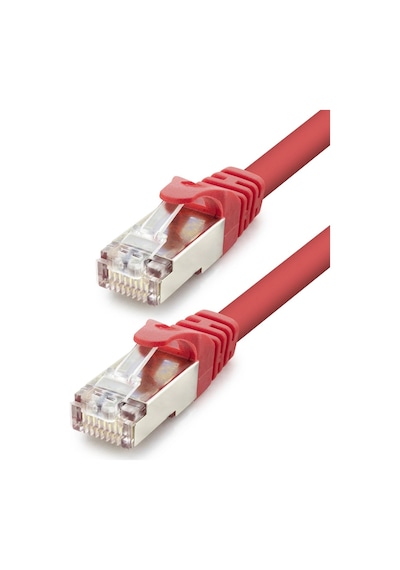 30 Cm Ölçülü Cat7 Ethernet Mhz Kırmızı