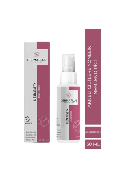 Dermaplus Clear Acne Tx Yağlı Ciltler İçin Nemlendirici Krem 50 ML