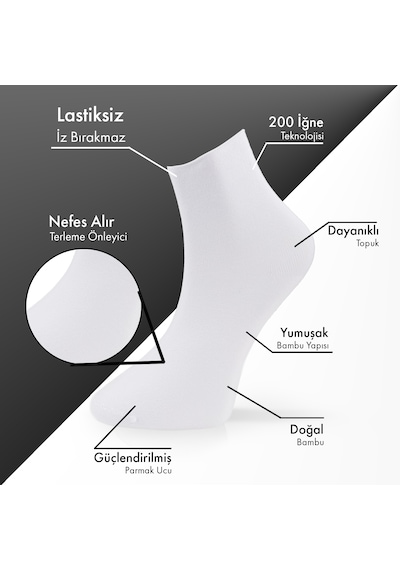 Lion Monroe Saf Bambu Kadın Lastiksiz Gri Melanj - Beyaz Soket Dikişsiz Premium Çorap Kutulu 6'lı / Iz Bırakmaz / Sıkmayan Çorap L5952az Lion Monroe Saf Bambu Kadın Lastiksiz Gri Melanj - Beyaz Soket Dikişsiz Premium Çorap Kutulu 6'lı / Iz Bırakmaz / Sıkmayan Çorap L5952az