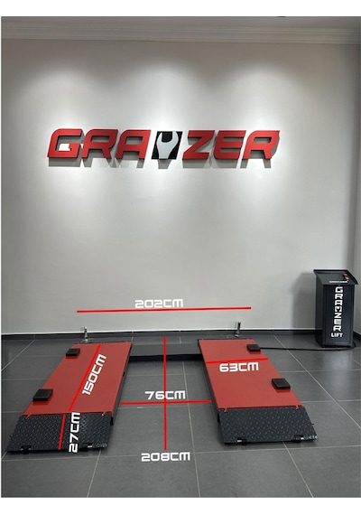 Grayzer 2 Metre Makaslı Oto Hidrolik Lift 3.200 Kg