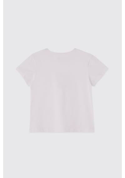Panço Kız Çocuk Şort Tişört 2'li Vişne Alt Üst Takım 2611gk17008 Pembe