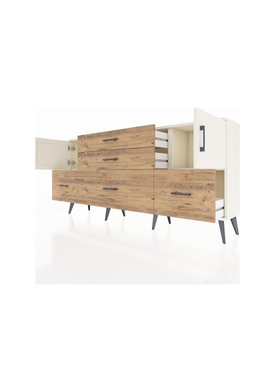Arges Konsol 2 Raflı 5 Çekmeceli 2 Kapaklı 176x30x83 Aytaşı-aytaşı/çam Aytaşı/çam Arges Konsol 2 Raflı 5 Çekmeceli 2 Kapaklı 176x30x83 Aytaşı-aytaşı/çam Aytaşı/çam