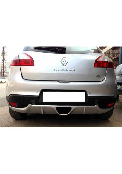 Renault Megane 3 Rs Difüzör Coupe Uyumlu Parlak Siyah Plastik Egzoz Görünüm Arka-difizör-bodykit-ek