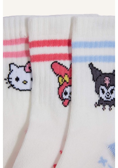 Defacto Hello Kitty 3lü Uzun Çorap Kız Bebek H5564a5nskr1 Çok Renkli-kr1