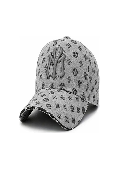 Valkyrie Desenli Nakışlı Şapka Ayarlanabilir Unisex Baseball Cap Günlük Spor Şapka Gri Gri