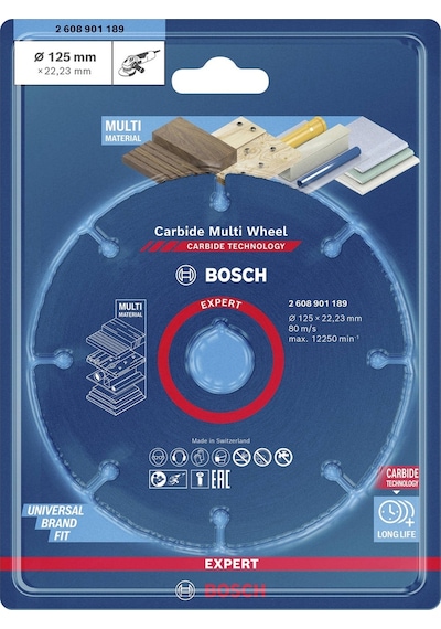 Bosch Expert Carbide Multi Wheel 125 mm, 22,23 mm Kesici Disk