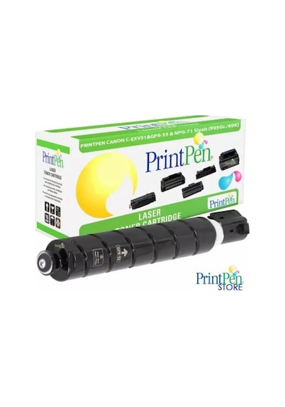 Prıntpen Canon C-exv51&amp Gpr-55 &amp Npg-71 Black 995gr./69k