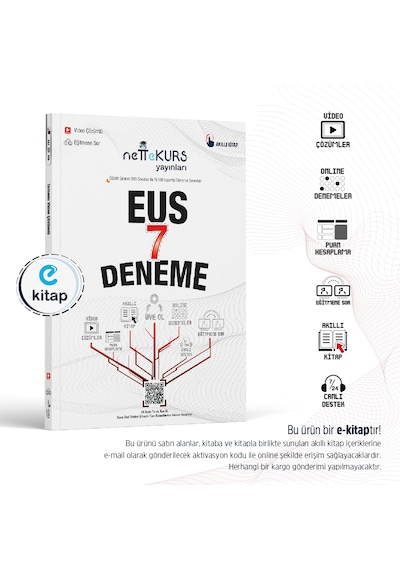 Nettekurs Yayınları Eus Video Çözümlü Akıllı 7 Deneme E-kitap