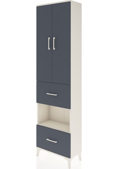 Arges Dolap 3 Raflı 2 Çekmeceli Tek Askılı 60x30x221 Aytaşı-a... Aytaşı