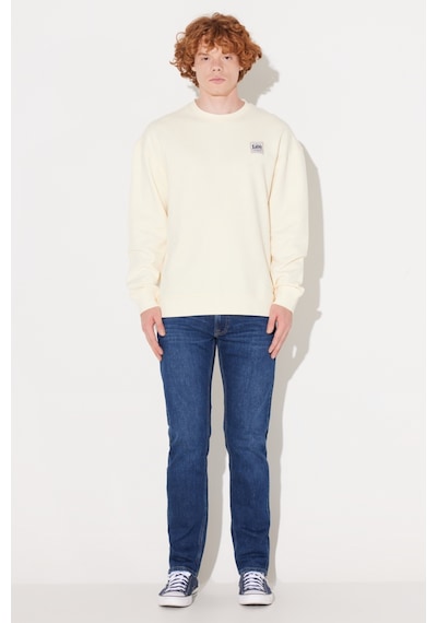 Lee Relaxed Fit Geniş Kesim Bisiklet Yaka Pamuk Ekru Erkek Içi Polarlı Sweatshirt LM01RJNQ Ekru Lee Relaxed Fit Geniş Kesim Bisiklet Yaka Pamuk Ekru Erkek Içi Polarlı Sweatshirt LM01RJNQ Ekru