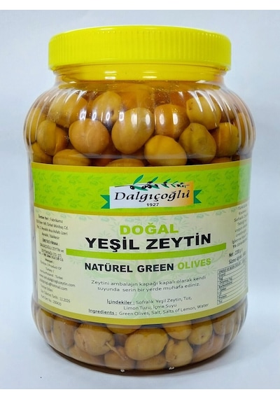 Dalgıçoğlu Taze Kırma Ayvalık Yeşil Zeytin 2450 G