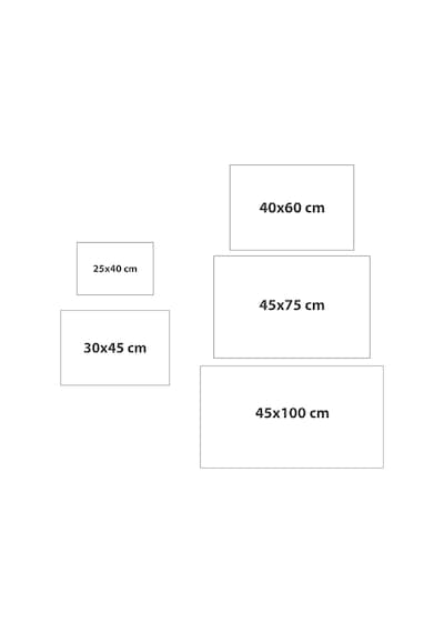 Evaşk Vinil Kaymaz Tabanlı Keçe Baskılı Evcil Hayvan Pet Mama  Paspası 40x60 Renk SİYAH PM0140S