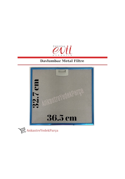 Çetintaş Evii Davlumbaz Metal Yağ Filtresi Kaset Filtre - 419555385