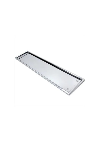 2 Adet ✓ Metal Plakalık Paslanmaz Çelik Plakalık Krom Plakalık