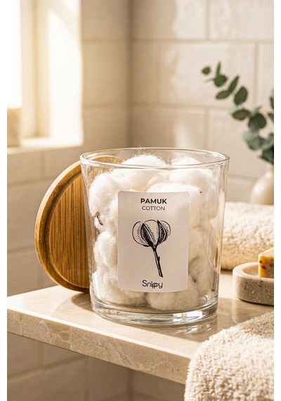 Bamio - Bambu Standlı Bambu Kapaklı Etiketli Banyo Düzenleyici Cam Banyo Seti Banyo Organizeri Açık Ahşap