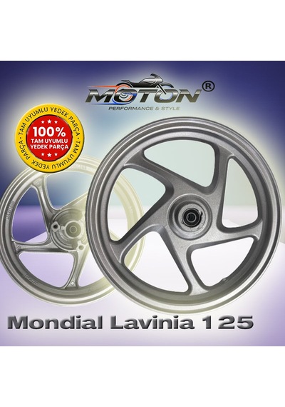 Mondial Lavinia 125 Ön Jant 12 İnç Gri