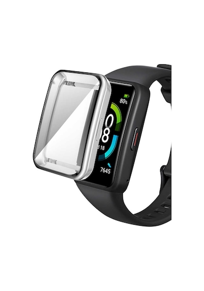 Huawei Band 6 Zore Watch Gard 09 Koruyucu Silikon-gri