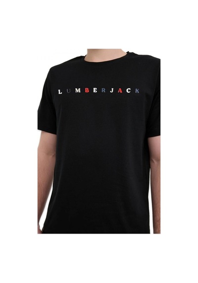 Lumberjack 6m Ml Messus 11urbng2022 6fx Kısa Kolu Siyah Unisex T-shirt