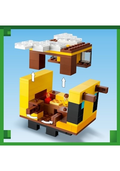 LEGO® Minecraft Arı Evi 21241 8+ Yaratıcı Oyuncak Yapım Seti - 254 Parça