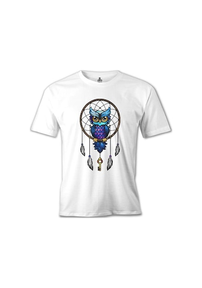 Düş Kapanı - Baykuş Beyaz Erkek Tshirt